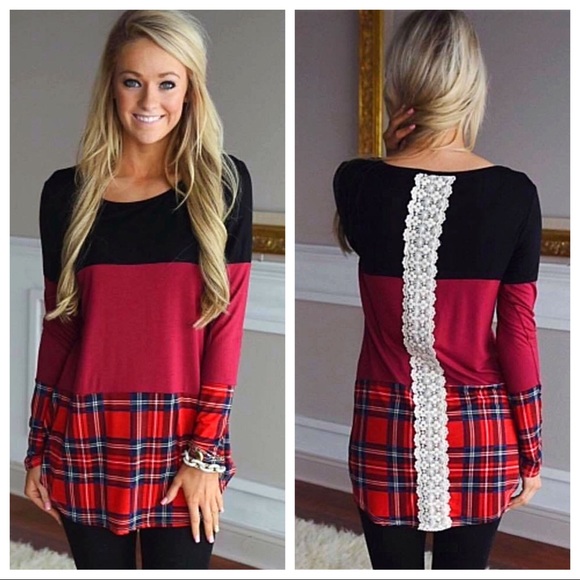 Colima Couture Tops - 2 Left! SALE! Buffalo Plaid Tunic